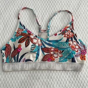 Victoria Secret Pink Sport Tropical Sports Bra XL New